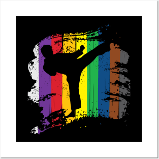 Karate Belt Colors Silhouette' Karate Posters and Art